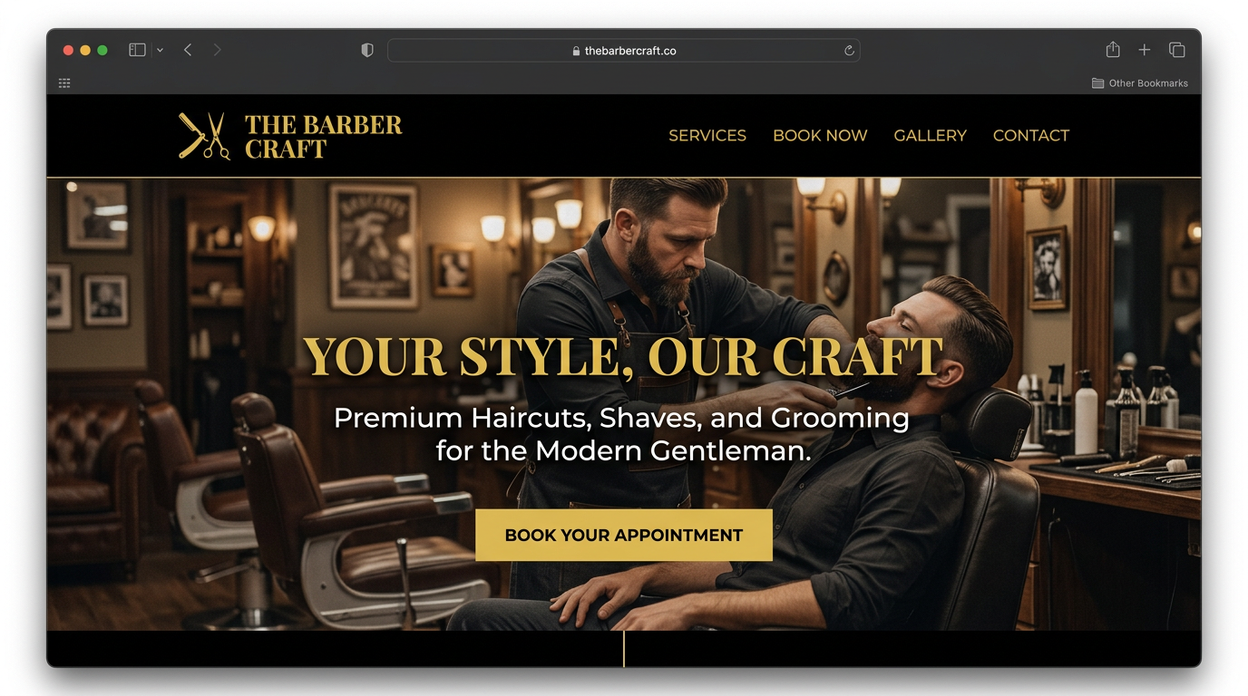 Barbershop website