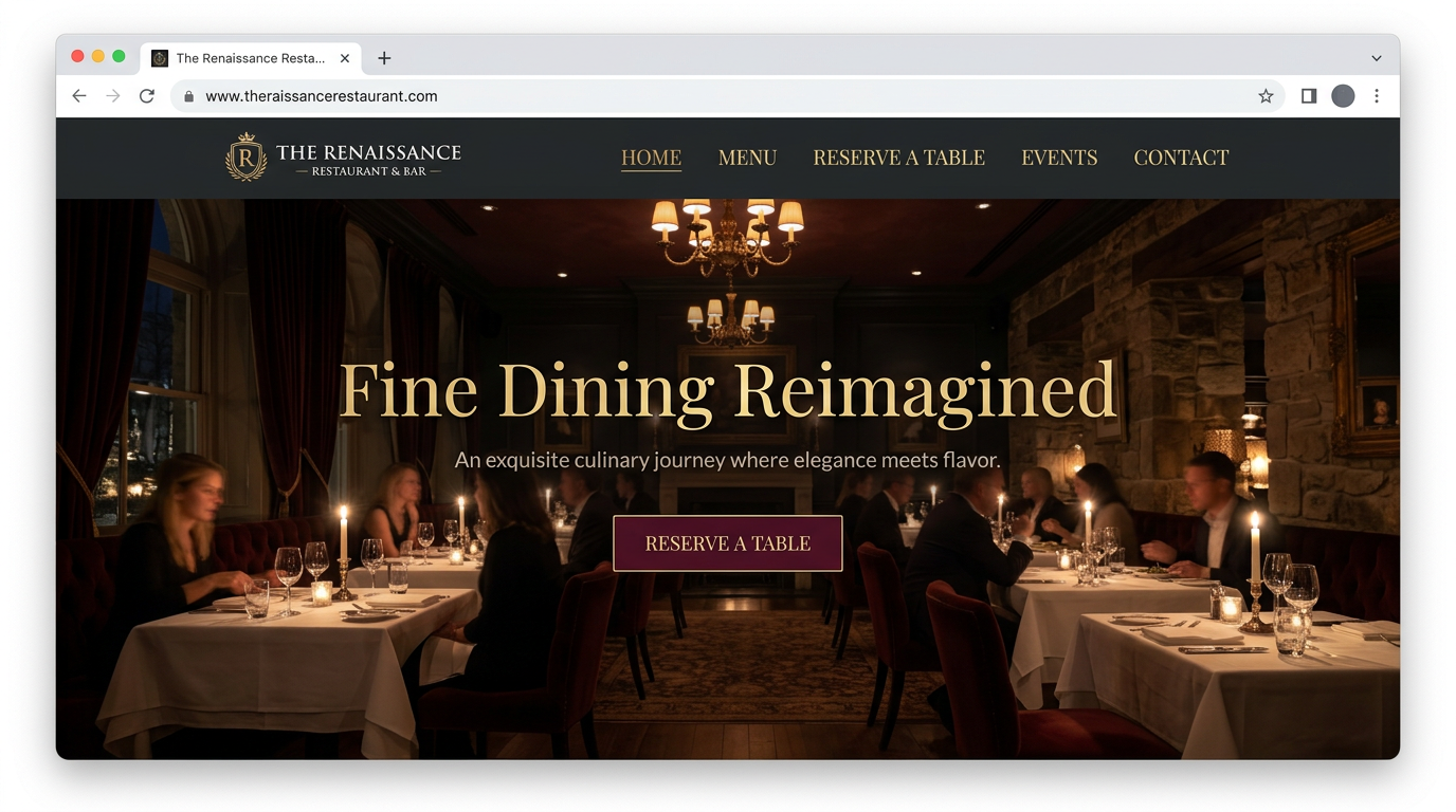 Restaurant website